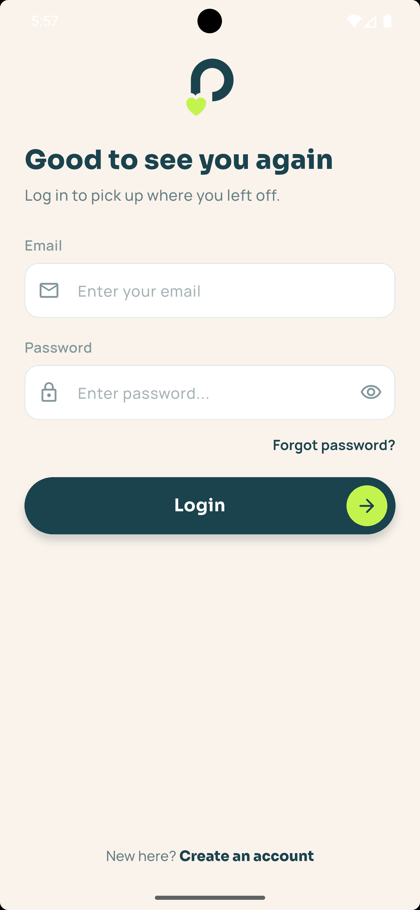 ProbashiCare লগ ইন স্ক্রিন